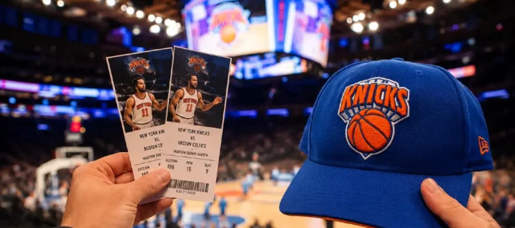 Photo d'un match de basket NBA au Madison Square Garden de New York