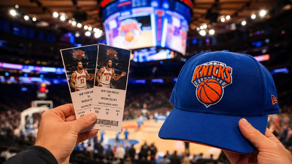 Photo d'un match de basket NBA au Madison Square Garden de New York