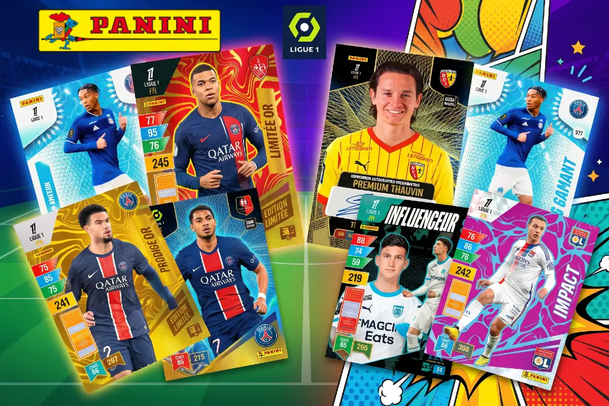 Collection de cartes Panini Adrenalyn Ligue 1