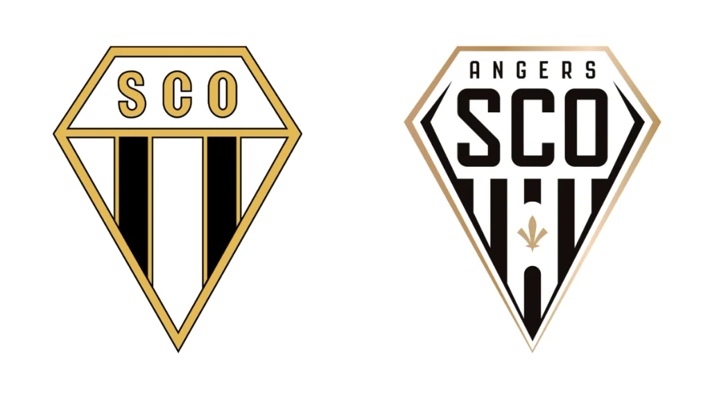 Ancien logo et nouveau logo SCO Angers